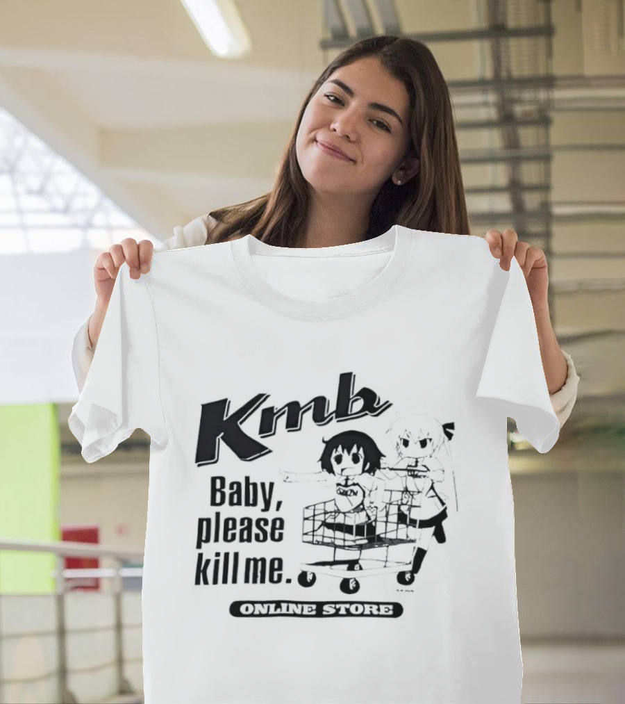 KMB Baby Please Kill Me Anime Cart Character Stylized Fun T-Shirt