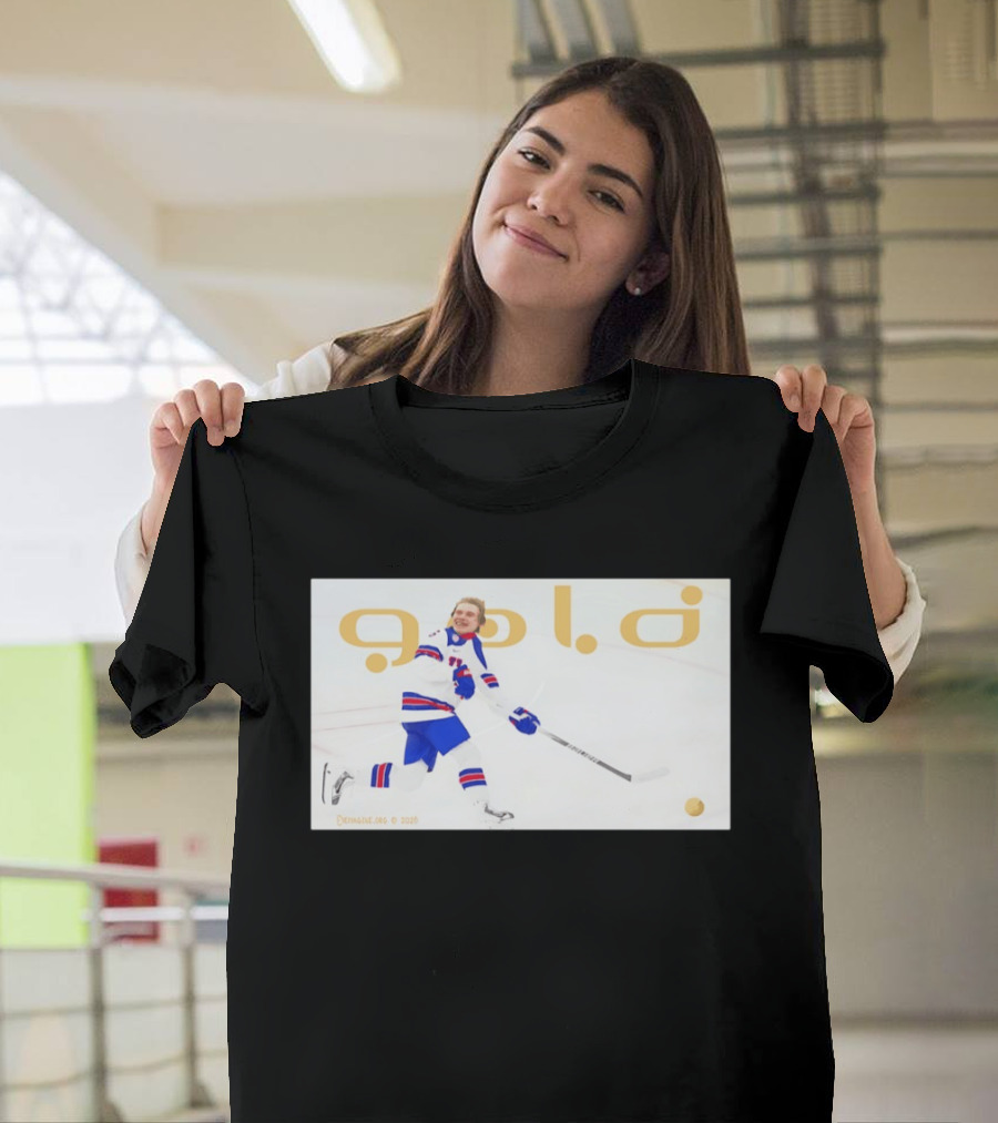 USA Hockey Jack Hughes Gold Medal 2026 Team Celebration T-Shirt