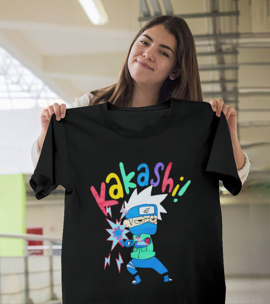 Kakashi Hatake Naruto Colorful Chibi T-Shirt