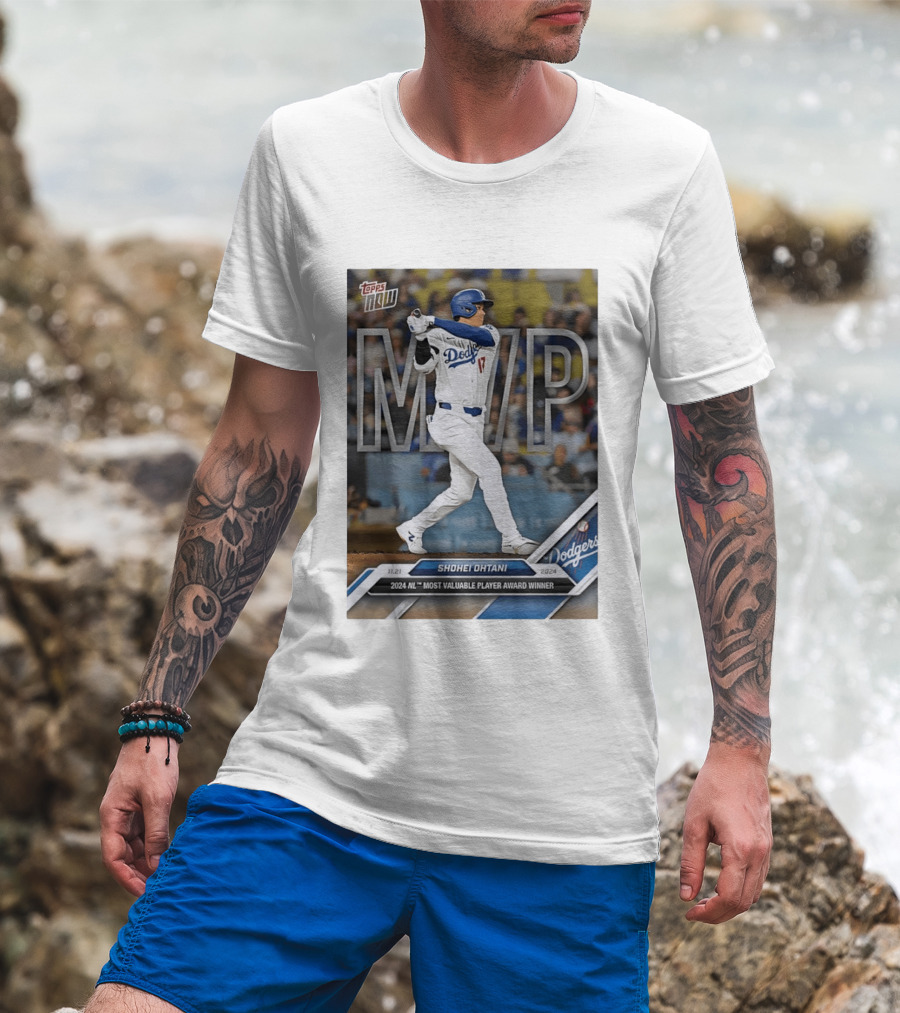Shohei Ohtani 2024 NL Most Valuable Player Dodgers Baseball MVP T-Shirt