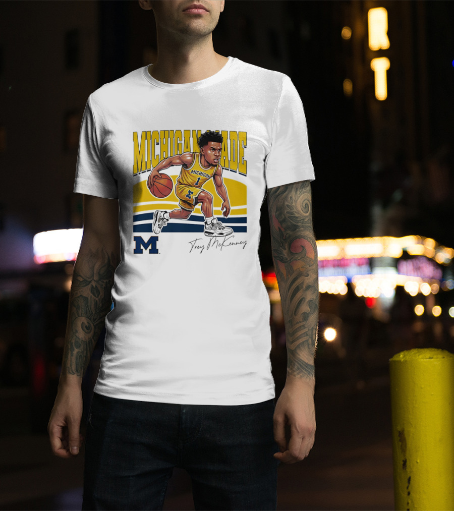 Trey McKenney Michigan Made Basketball Wolverines 2026 T-Shirt