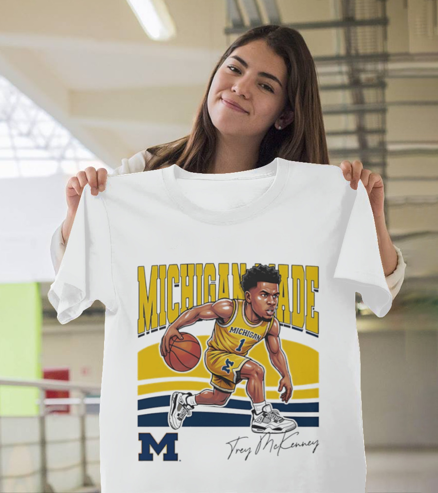 Trey McKenney Michigan Made Basketball Wolverines 2026 T-Shirt