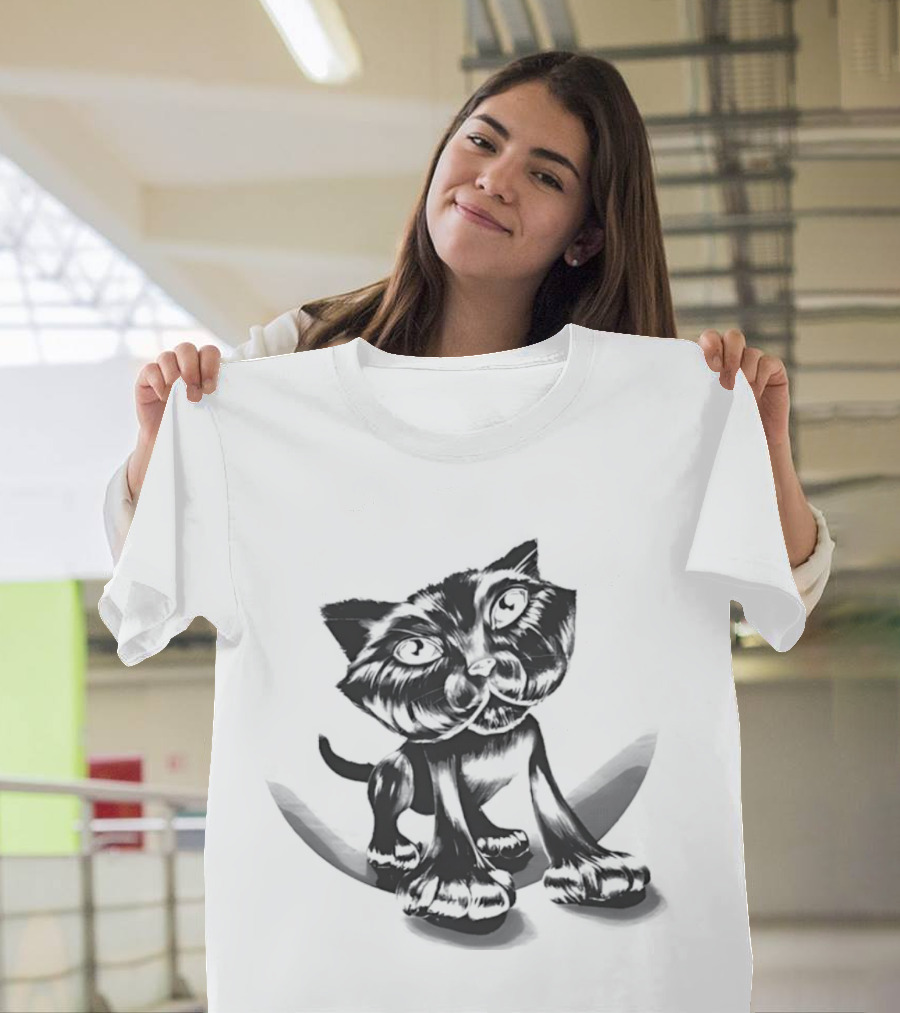 Charles Bruce Foundation Kursid Cat Sketch T-Shirt