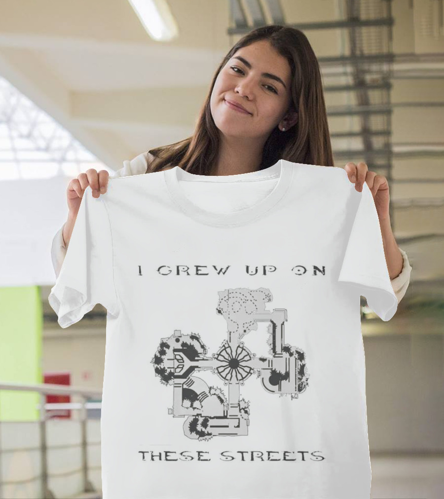 I Grew Up On These Streets Sesame Street Characters Blocks T-Shirt