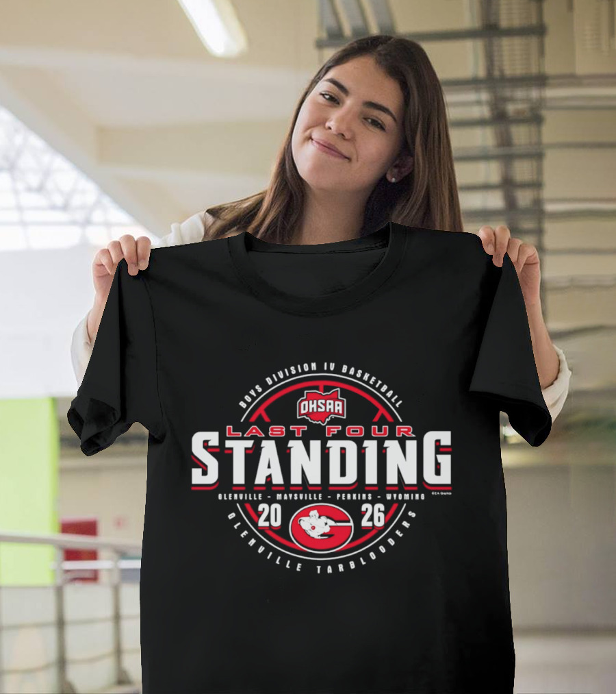 OHSAA Boys Division IV Basketball 2026 Last Four Standing Glenville Tarblooders T-Shirt