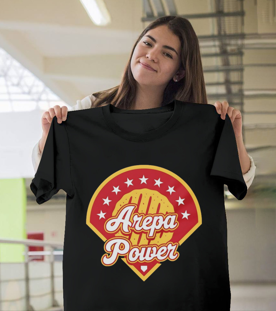 Arepa Power Retro Baseball T-Shirt