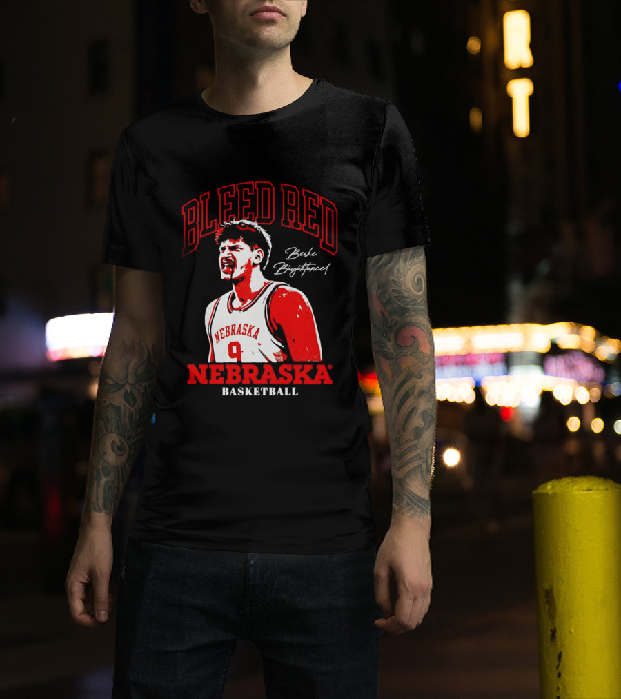 Bleed Red Berke Buyuktuncel Nebraska Basketball T-Shirt