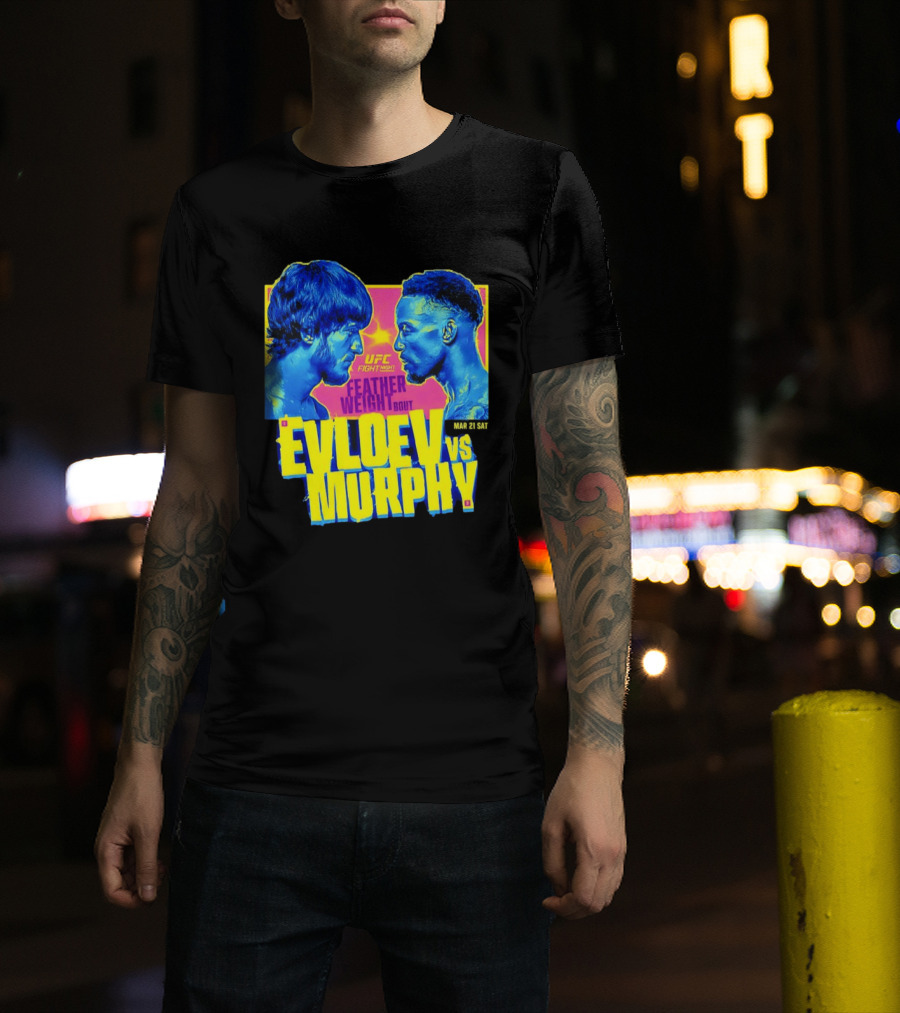 UFC Fight Night Featherweight Bout Evloev Vs Murphy 2026 Match Up T-Shirt