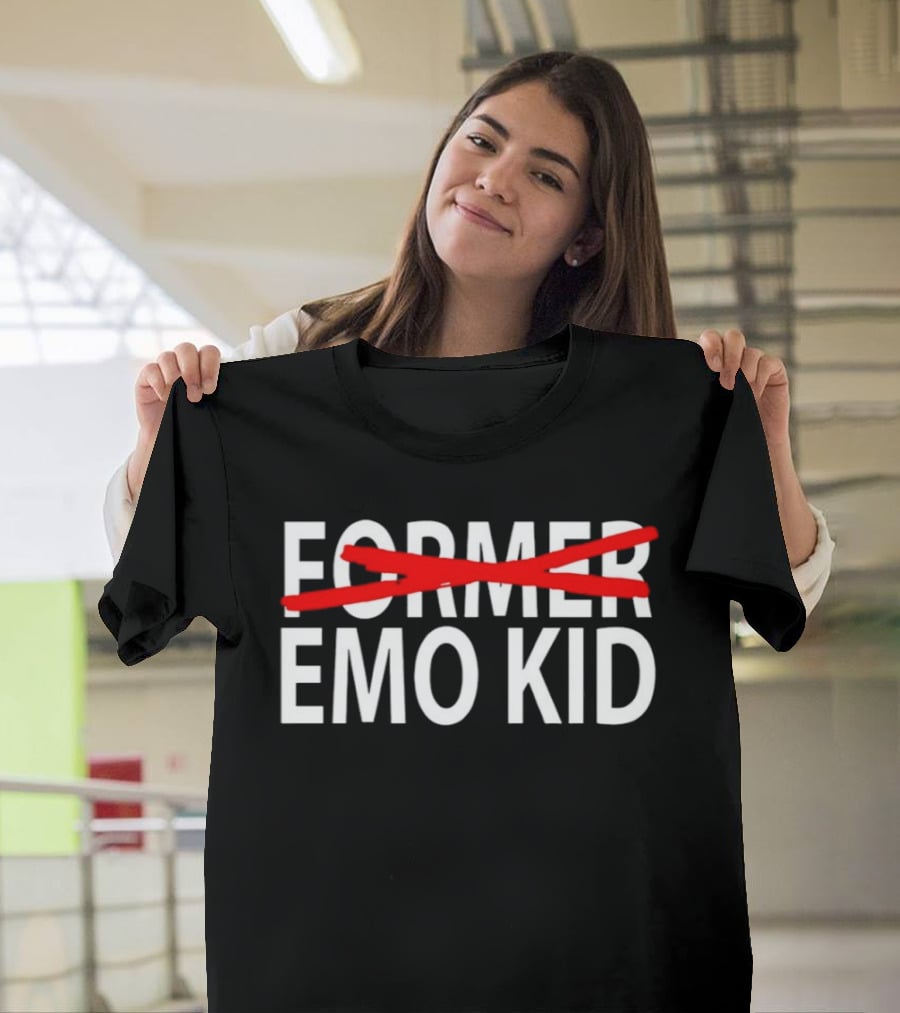 Former Emo Kid Emo Crossed Out Red Line T-Shirt