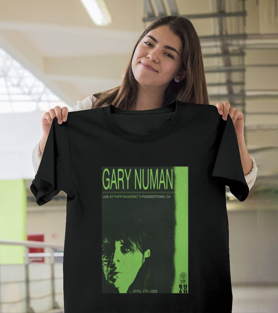 Gary Numan Live At Pappy & Harriet's Pioneertown CA April 4th 2026 T-Shirt