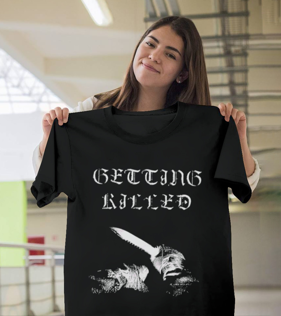 Getting Killed Gothic Knife T-Shirt