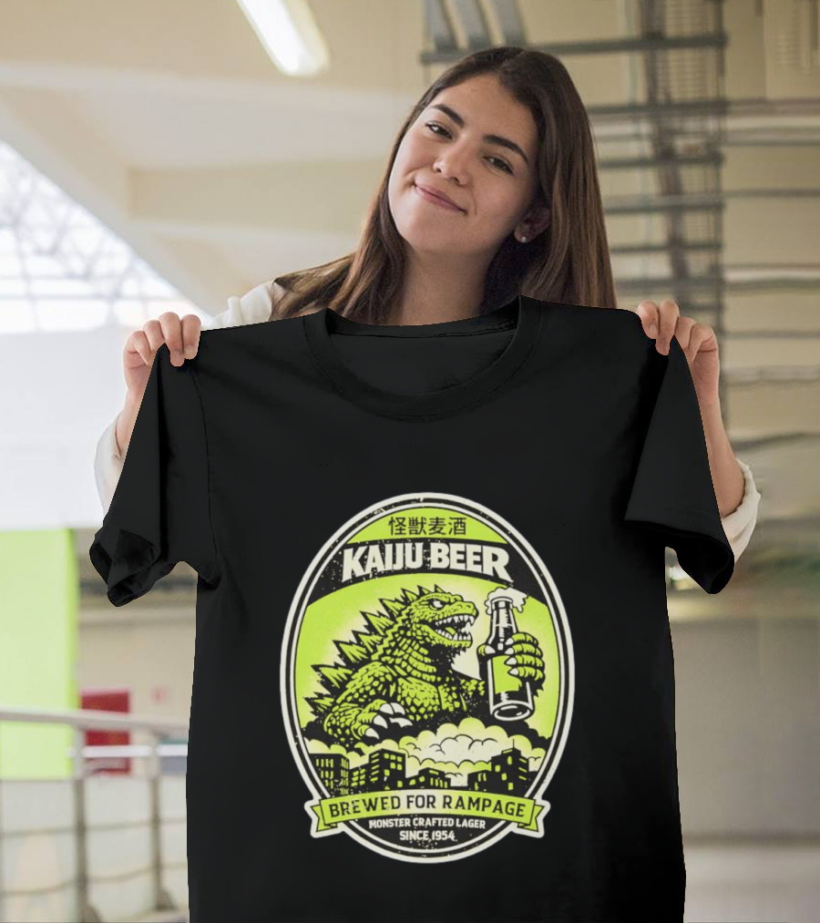 Kaiju Beer Brewed For Rampage Monster Crafted Lager Since 1954 T-Shirt