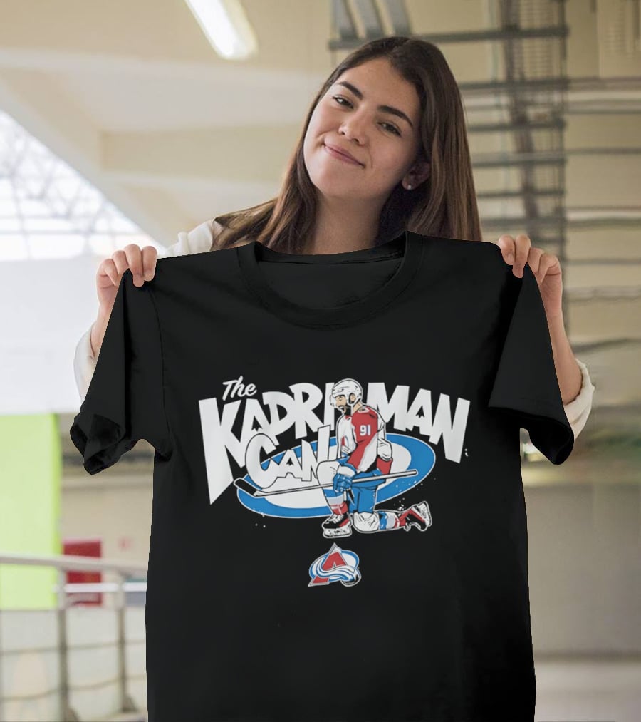 Colorado Avalanche The Kadri Man Can 91 Cartoon T-Shirt