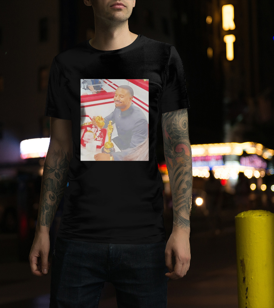 Michael B Jordan Burger Celebration Sinners 2026 Oscar T-Shirt