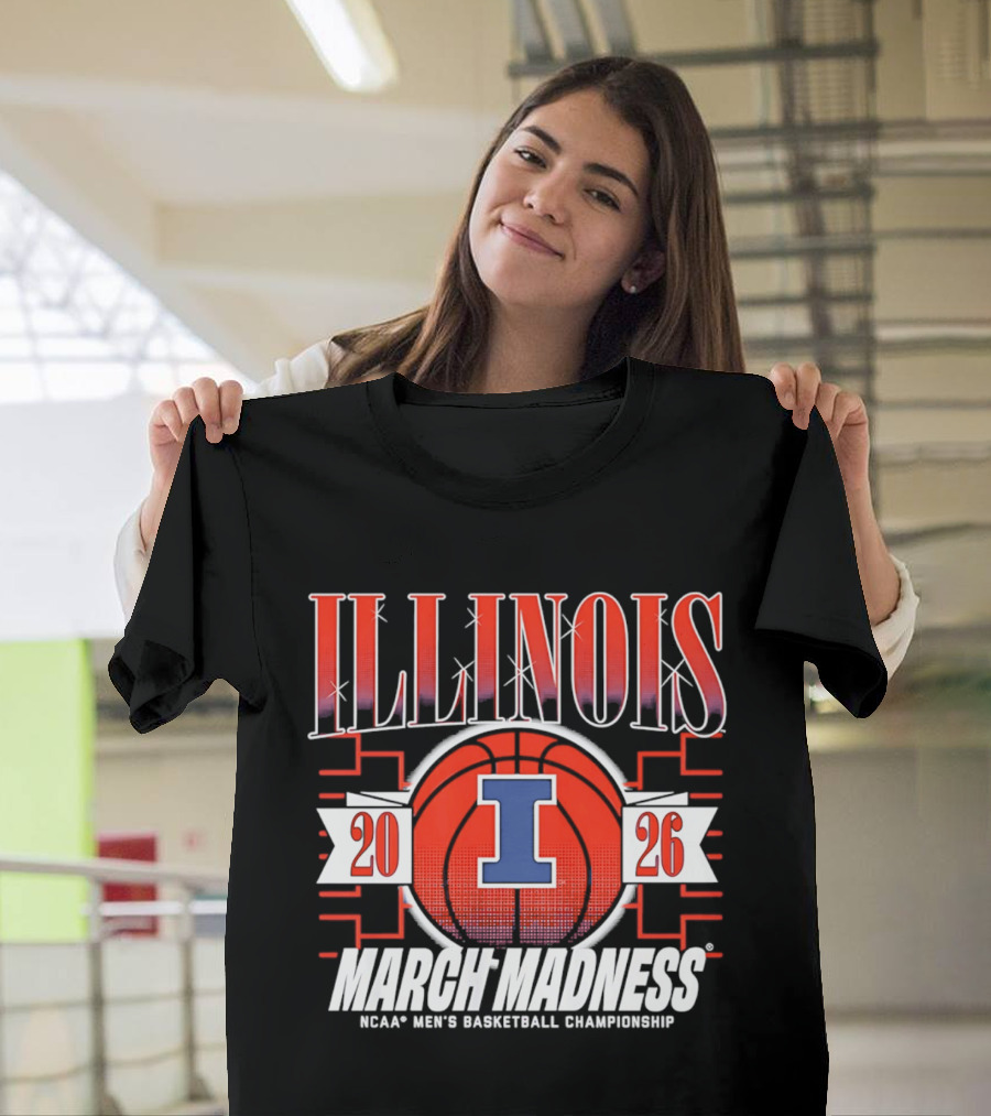 Illinois Fighting Illini 2026 NCAA Men's Basketball March Madness Championship T-Shirt