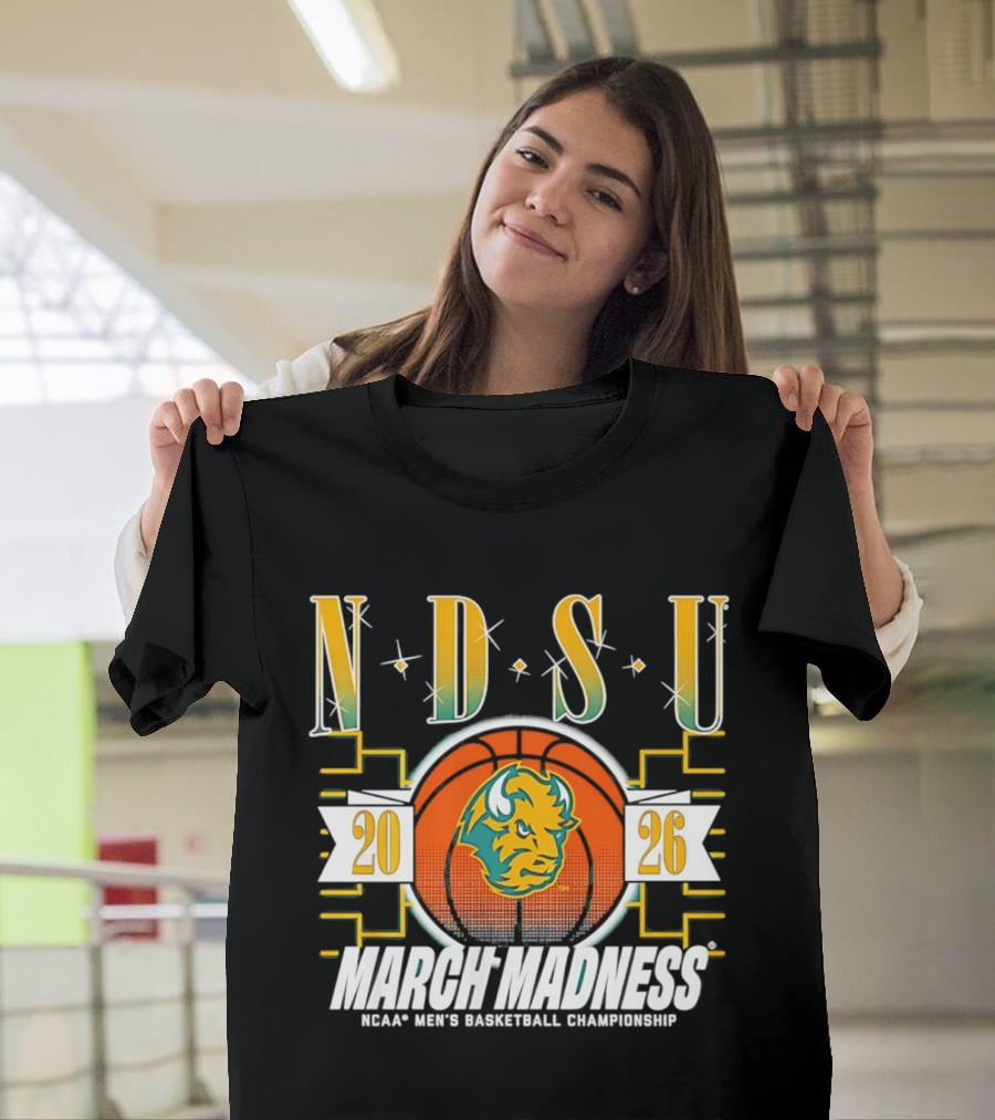 NDSU Bison 2026 March Madness NCAA Men's Basketball Championship T-Shirt