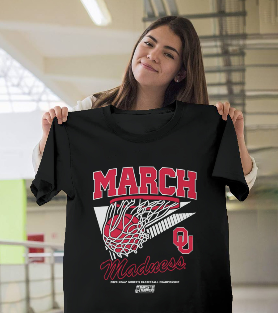 Oklahoma Sooners March Madness 2026 NCAA Women's Basketball Championship T-Shirt