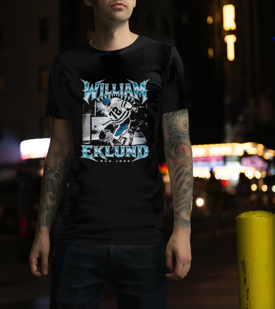 William Eklund San Jose Ice Hockey Player 72 Jersey T-Shirt