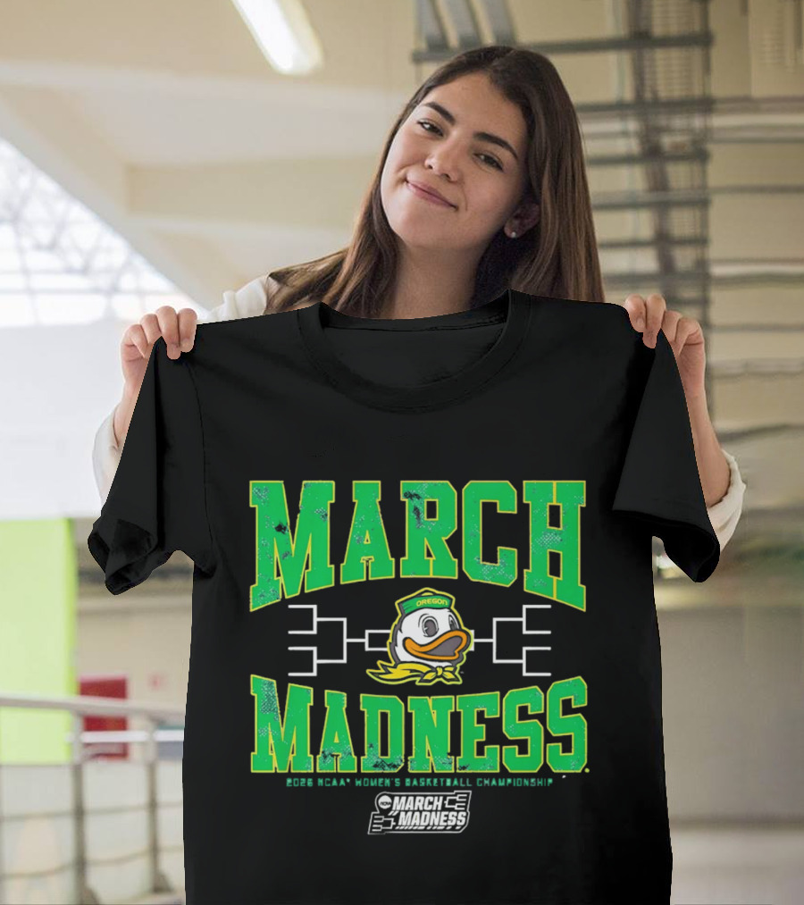 Oregon Ducks March Madness Women's Basketball Championship T-Shirt