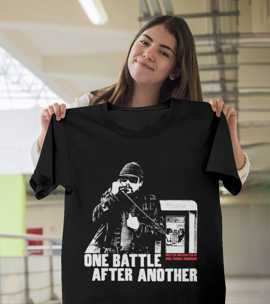 One Battle After Another Phone Booth Action T-Shirt