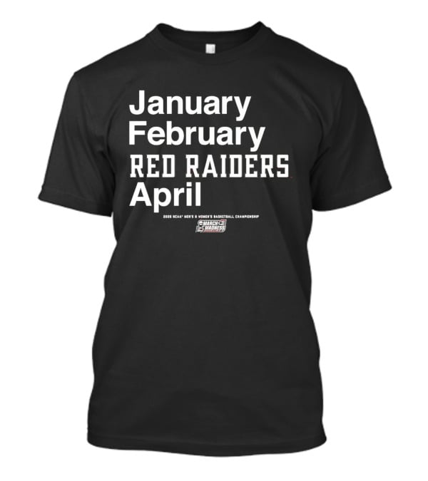 Texas Tech Red Raiders 2026 NCAA Basketball Championship March Madness T-Shirt