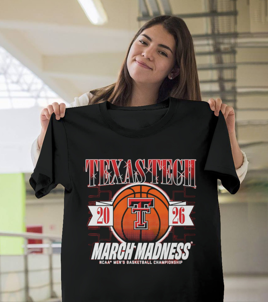 Texas Tech Red Raiders 2026 March Madness NCAA Men's Basketball Championship T-Shirt