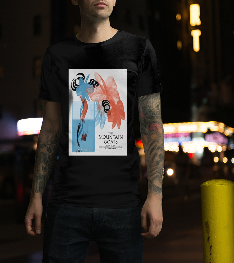 The Mountain Goats Carnegie Hall NYC Dec 11 2026 Stern Auditorium Perelman Stage T-Shirt