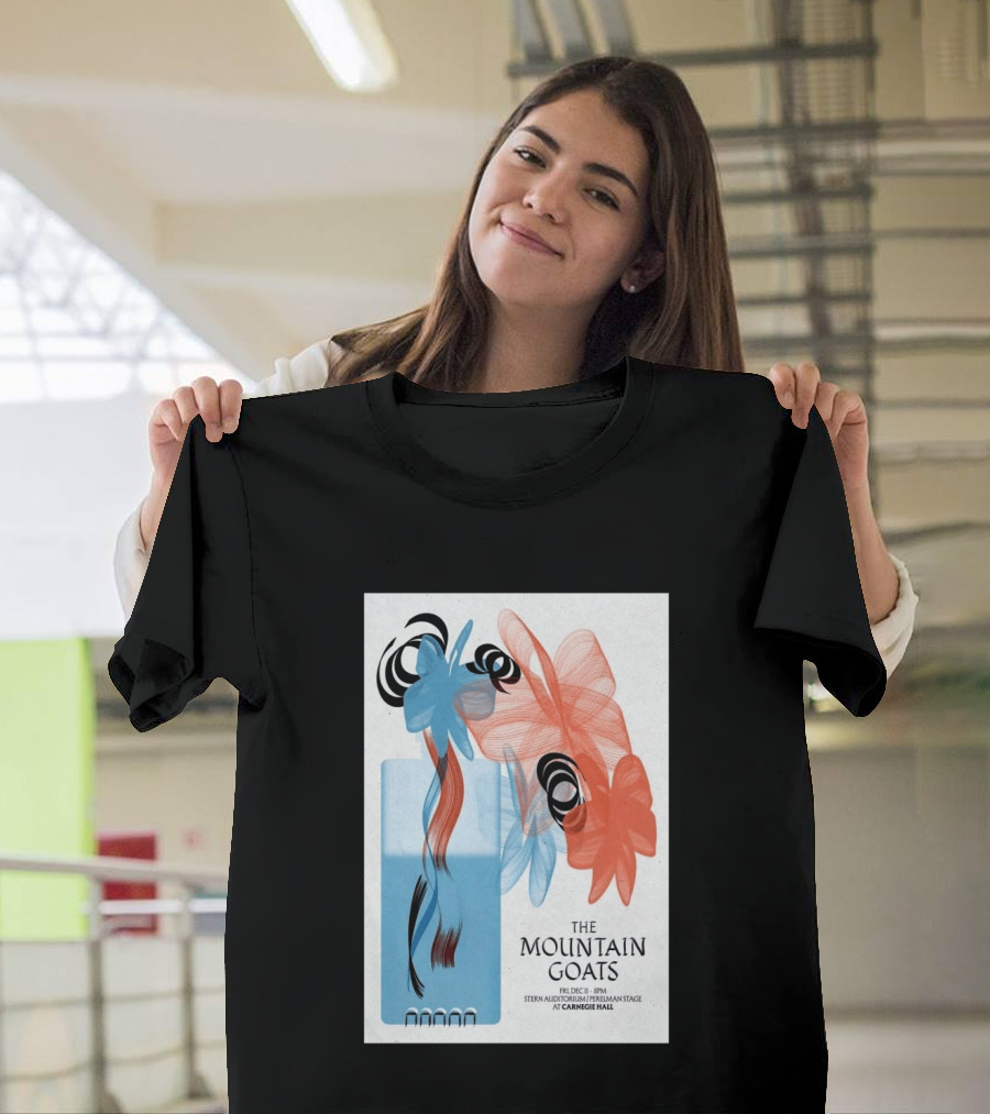 The Mountain Goats Carnegie Hall NYC Dec 11 2026 Stern Auditorium Perelman Stage T-Shirt