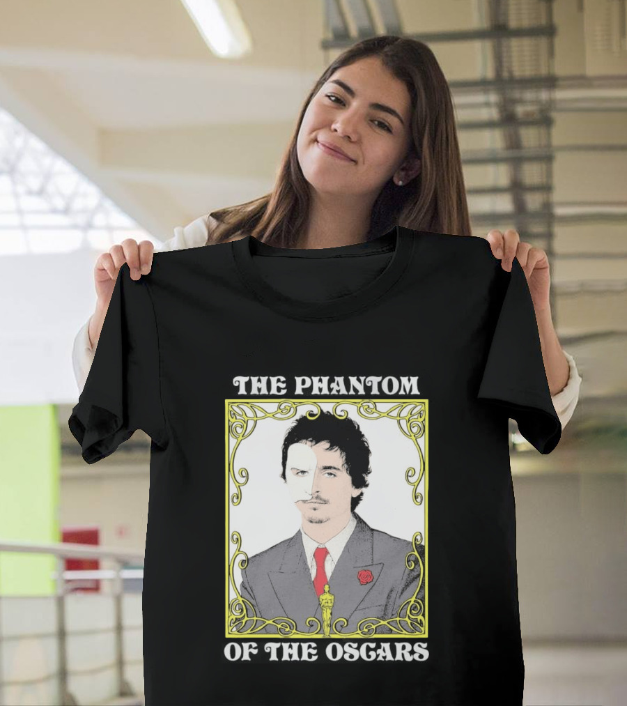 The Phantom Of The Awards Mask Suit Rose Oscar T-Shirt