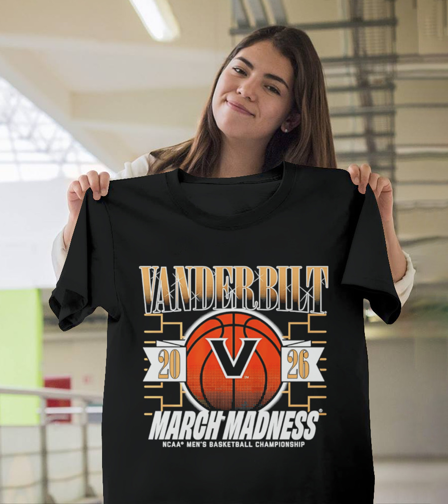 Vanderbilt Basketball 2026 NCAA March Madness Championship T-Shirt