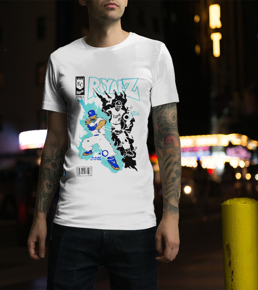 KC Royals Estévez Erceg Royalz Cartoon Baseball T-Shirt