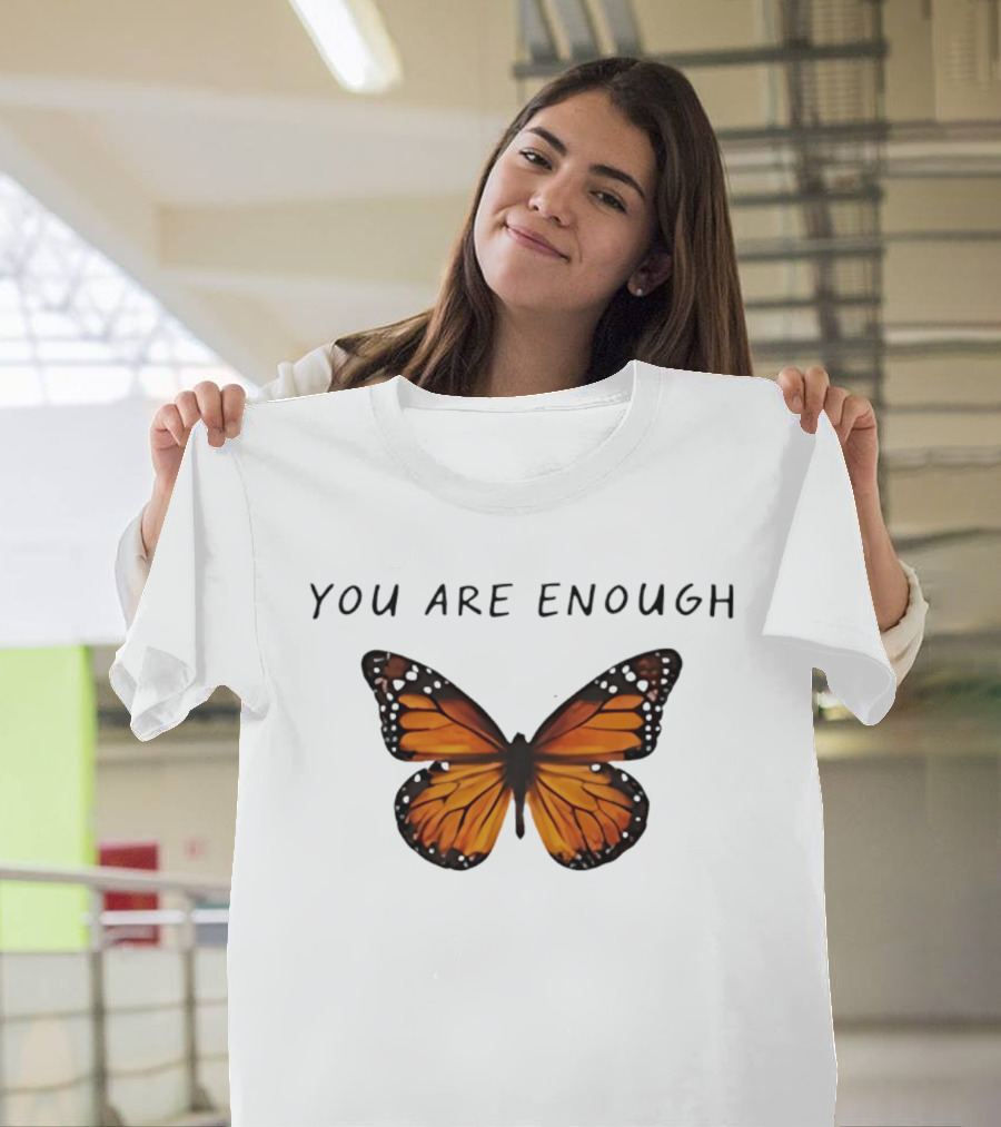 Charlotte Flair You Are Enough Butterfly Affirmations T-Shirt