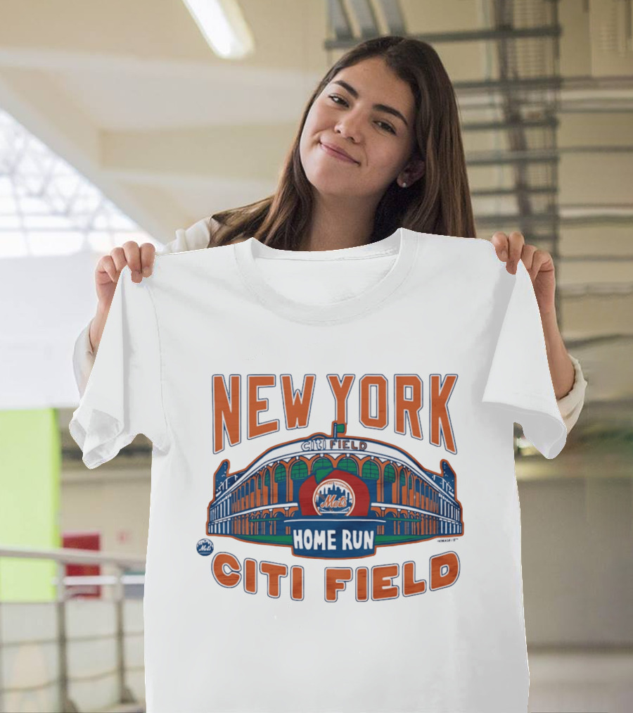 New York Mets Citi Field Home Run Mets Stadium T-Shirt
