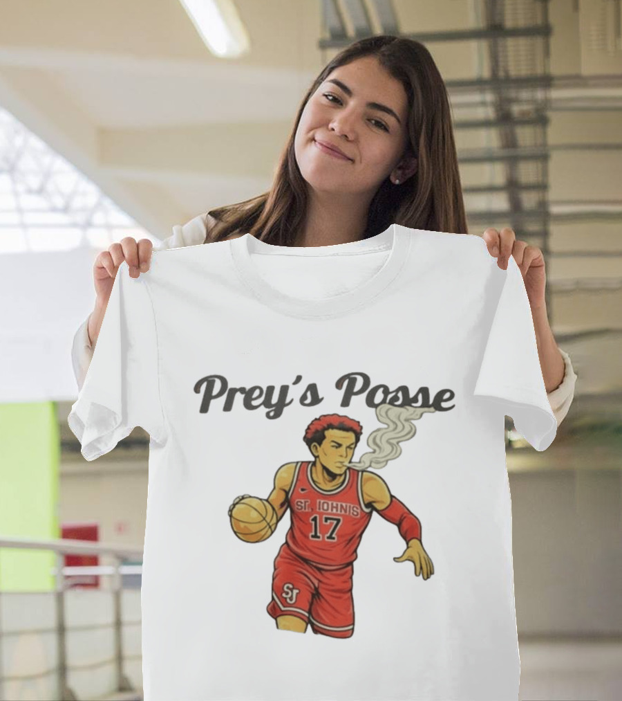 Prey's Posse St. John's Basketball 17 Smoky Dunk T-Shirt