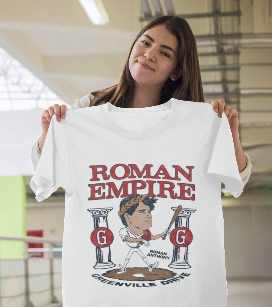 Roman Empire Greenville Drive Roman Anthony Baseball Player T-Shirt
