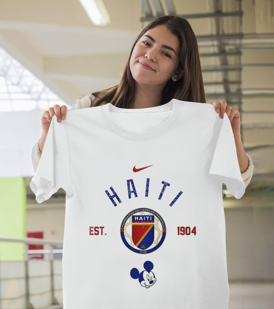 Haiti Soccer 1984 Mickey Mouse Nike Collaboration T-Shirt