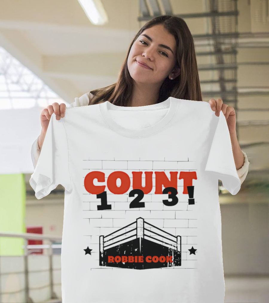 Robbie Cook Count 1 2 3 Boxing Ring T-Shirt