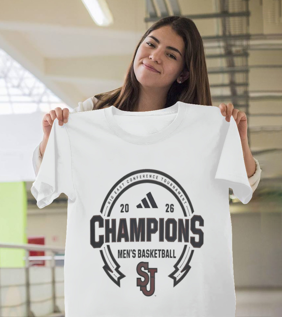 St John's Red Storm Big East Champions 2026 Men's Basketball T-Shirt