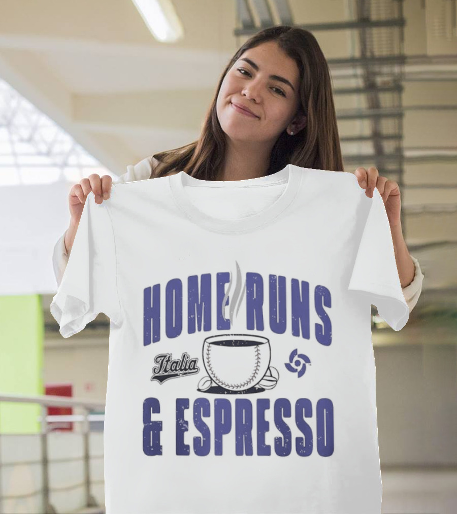 Italy Baseball Classic 2026 Home Runs & Espresso T-Shirt