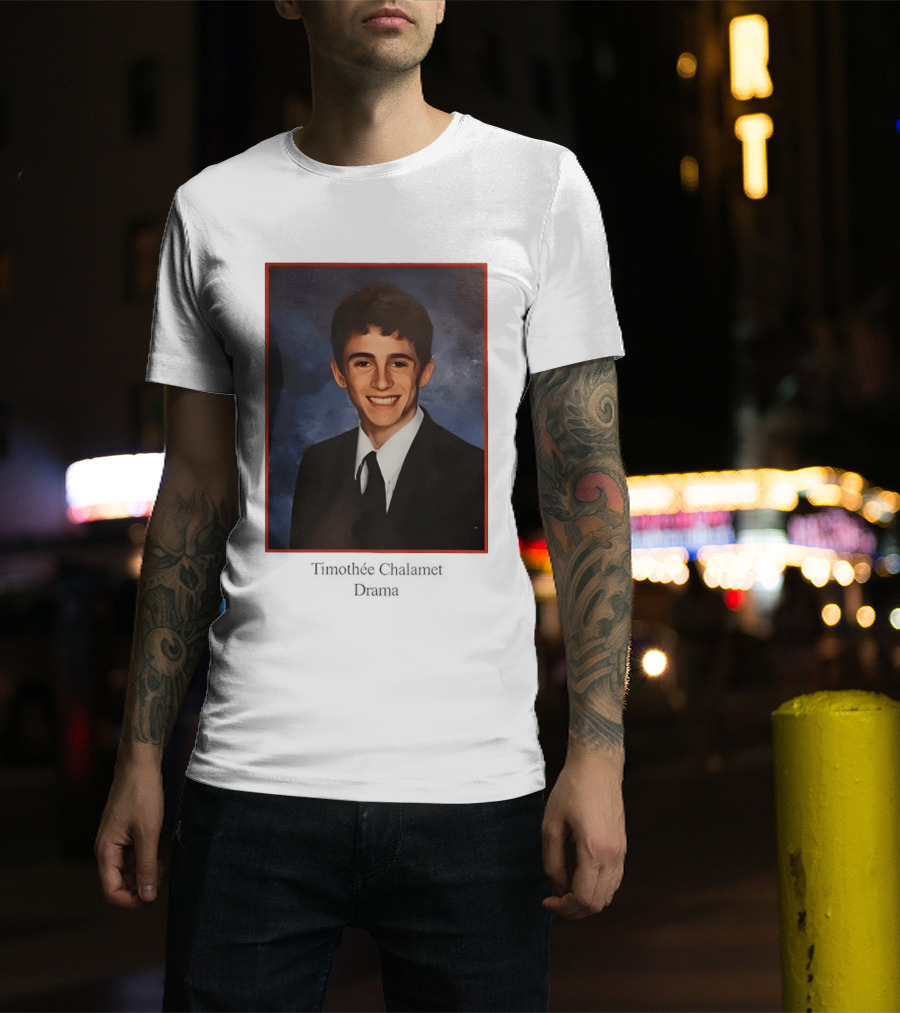 Timothee Chalamet Yearbook Photo 90s T-Shirt