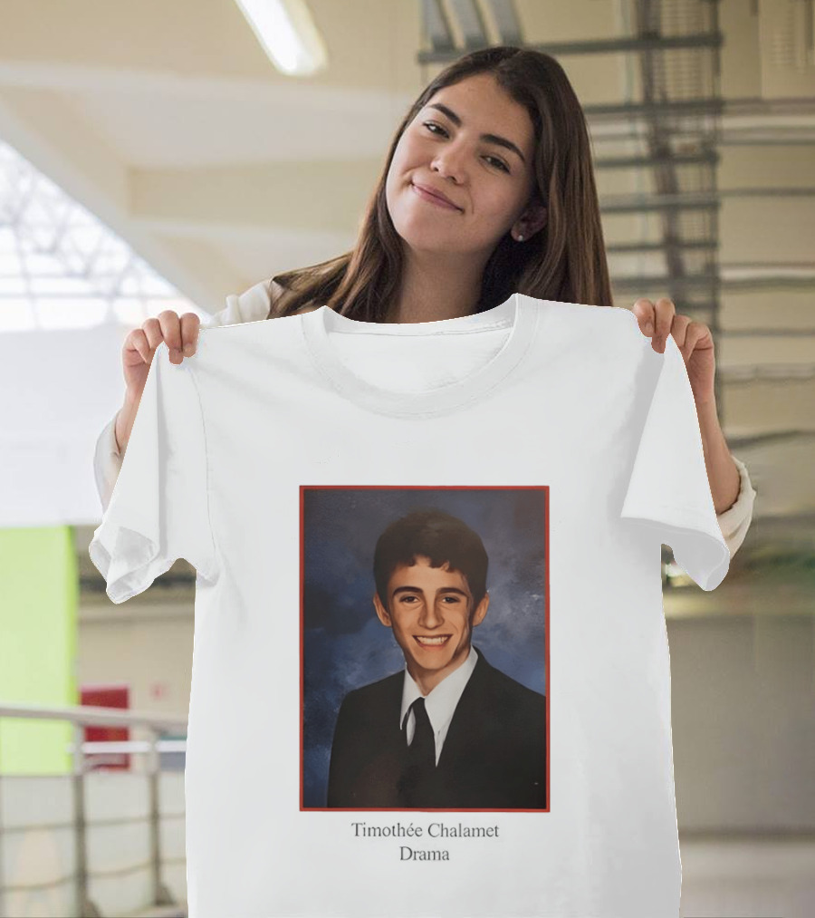 Timothee Chalamet Yearbook Photo 90s T-Shirt