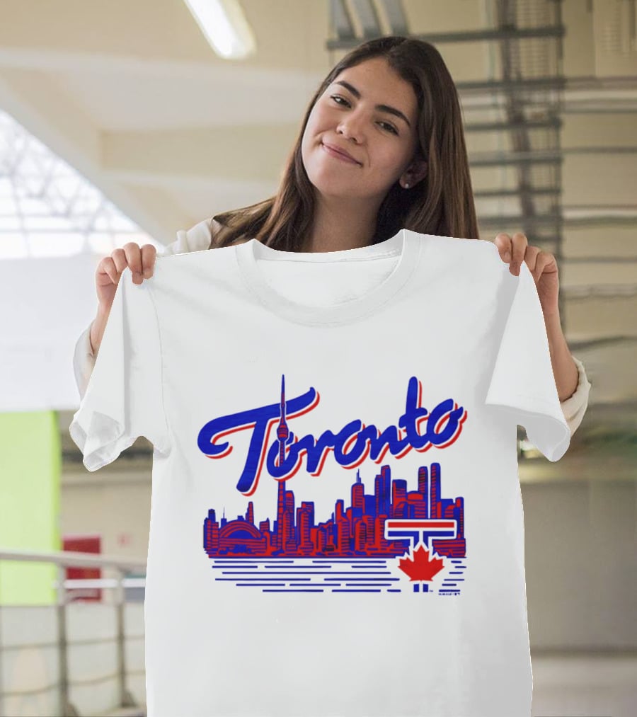 Toronto Blue Jays Skyline 2026 Canadian Baseball T-Shirt