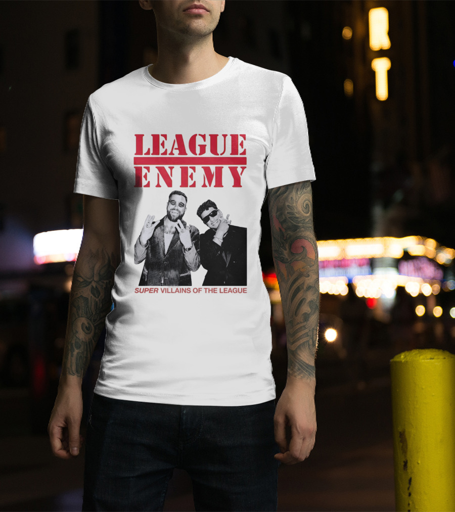 League Enemy Super Villains Of The League Patrick Mahomes Travis Kelce T-Shirt