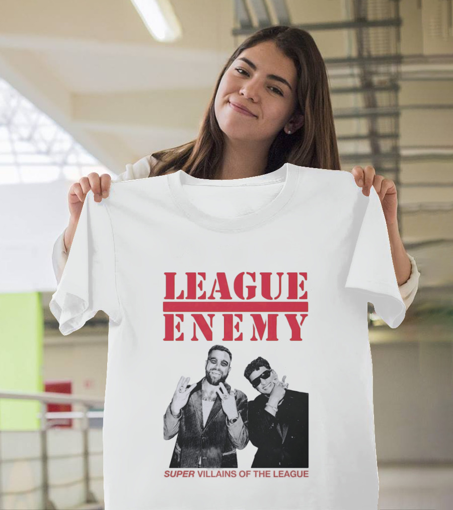 League Enemy Super Villains Of The League Patrick Mahomes Travis Kelce T-Shirt