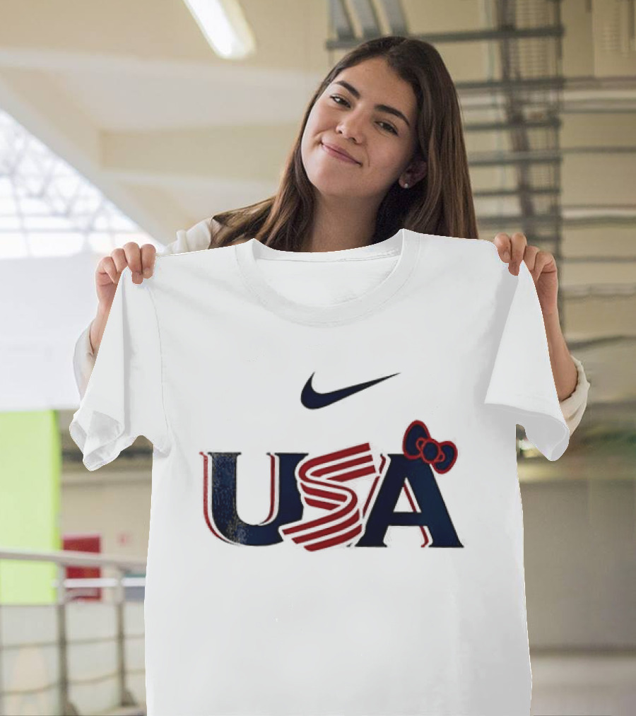 Nike USA Hello Kitty Collaboration Baseball T-Shirt