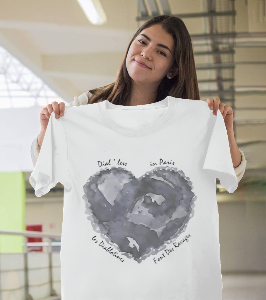 Blue Heart Les Diablotines Font Des Ravages Paris Dial'less T-Shirt