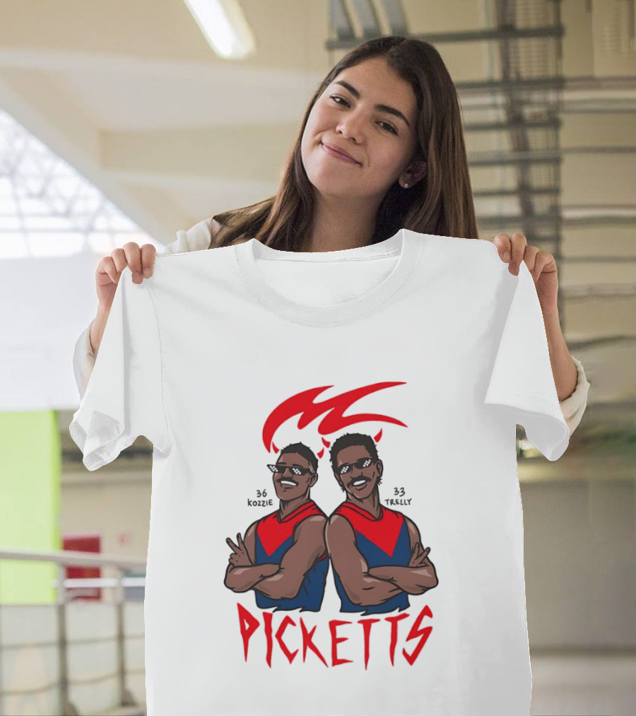Melbourne Demons 36 Kozzie 33 Trelly Picketts AFL T-Shirt
