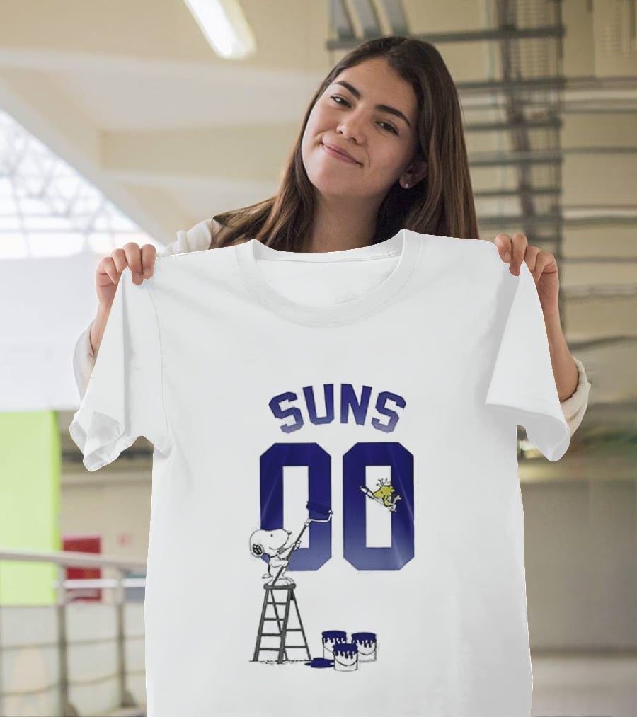 Phoenix Suns Snoopy Basketball 00 Collaboration T-Shirt