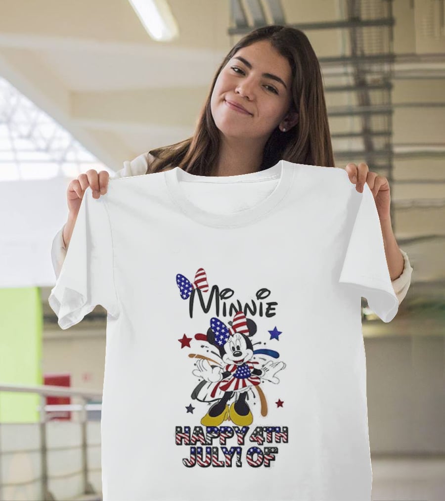 Minnie Mouse Happy 4th July Party In The USA Celebration T-Shirt