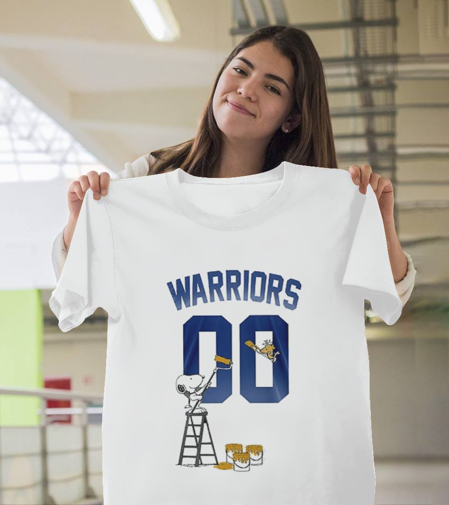 Warriors 00 Snoopy Shut Up And Dribble Collaboration With Woodstock T-Shirt